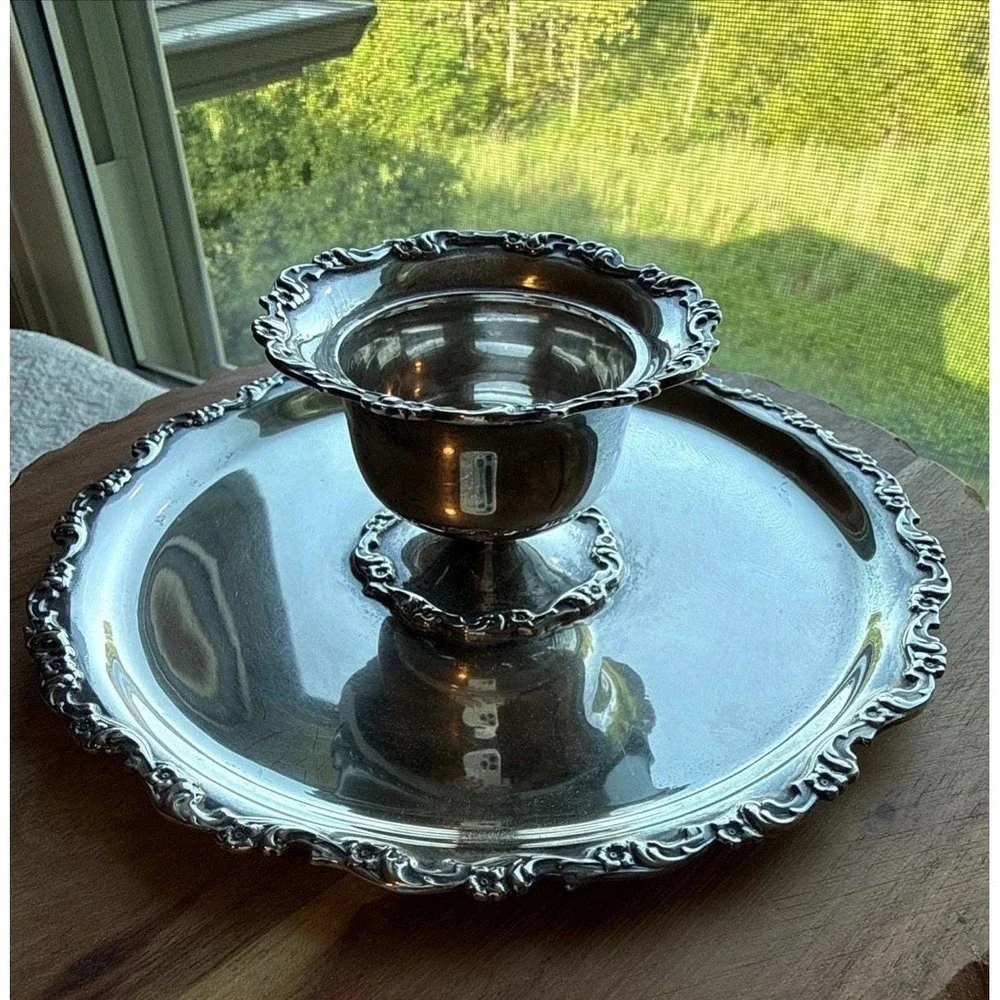 Antique Howard & Co NY 1898 Sterling 925 Bonbon Candy Nut Dish 6.25